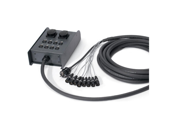 SOMMER XLG1-M02C00-1000 DMX/Power multi 10m, 2 x M/F 3pinXLR, Schuko