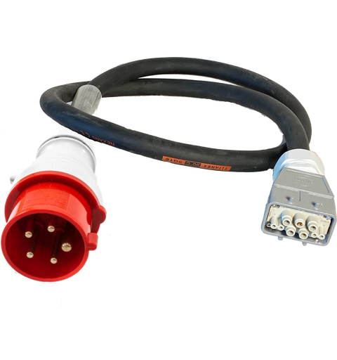 STAGESMARTS C-CAB-32A input kabel 2m, CEE 32A til Harting 63A