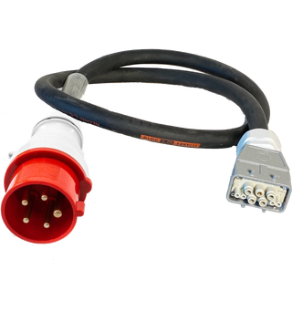 STAGESMARTS C-CAB-32A input kabel 2m, CEE 32A til Harting 63A