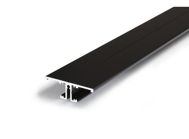 TOPMET Aluprofil BACK10_A 40x13,5mm 2m, Sort, Opal diffusor