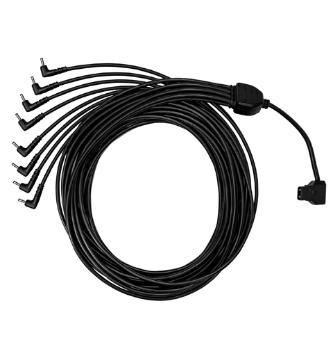 ASTERA D-Tap Splittkabel koble 8 NYX-pærer til V-mount batteri