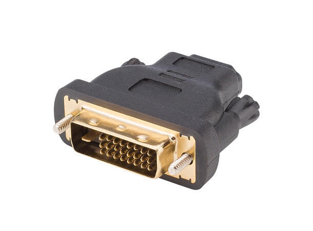 BASIC DVHD-MF DVI Han til HDMI Hun Sort