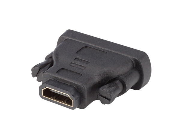BASIC DVHD-MF DVI Han til HDMI Hun Sort