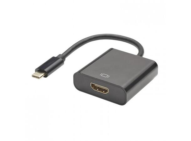 Basic HDUC-FM HDMI Hun til USB-C 3.1 Han Sort