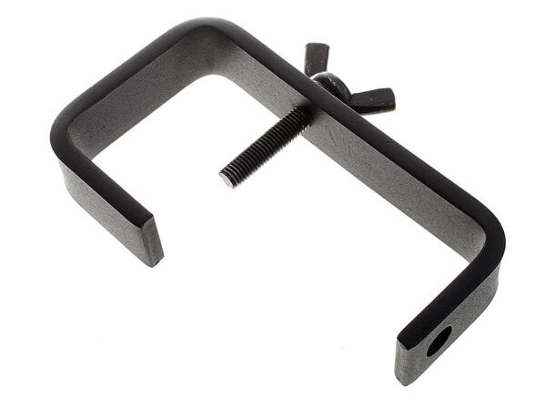 DOUGHTY Hook clamp, sort 75mm, SWL 50kg