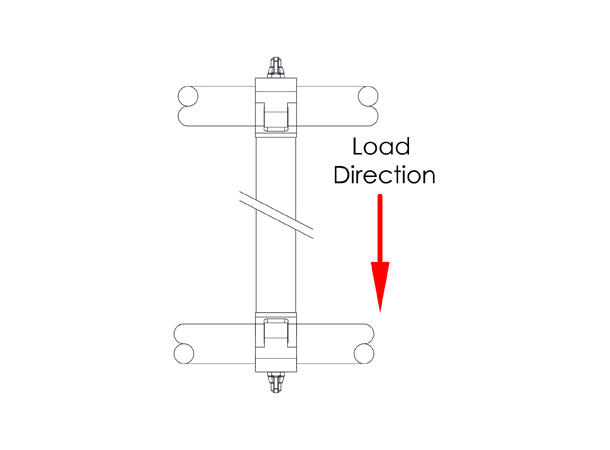 DOUGHTY rør til rør clamp 90°, 250mm SWL: 200Kg