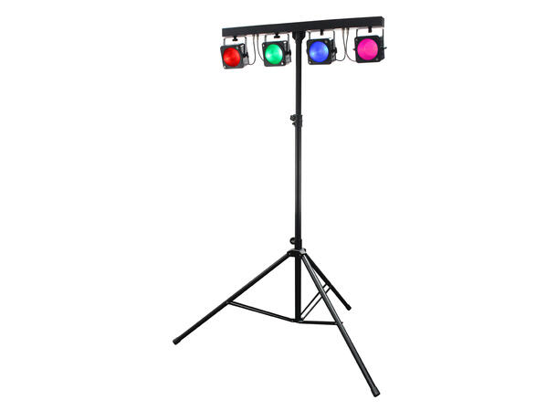EQUINOX Gigabar COB System Lyspakke 4 x 30W RGB LED. Stativ og bag inkludert