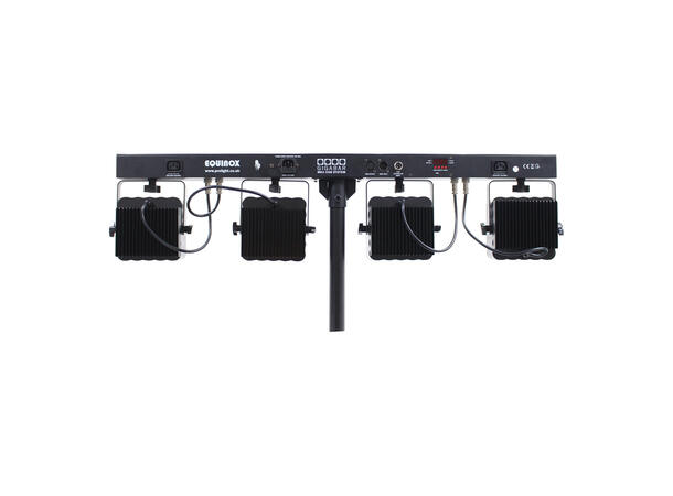 EQUINOX Gigabar COB System Lyspakke 4 x 30W RGB LED. Stativ og bag inkludert