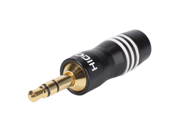 HICON HI-J35S03 3.5mm MiniJack han Stereo. Maks kabel Ø 6.6mm