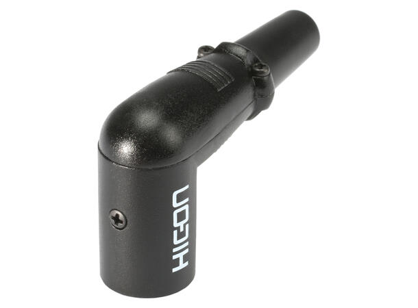 HICON HI-X3RM-M 3-pin XLR han, 90° Sort