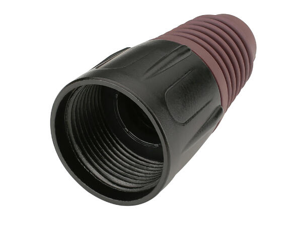 HICON HI-XCAP1 Metall bakstykke for XLR Brun hette. Passer HICON XLR plugger