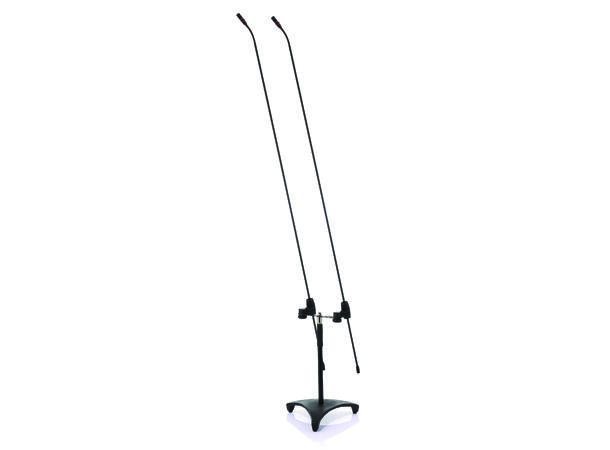 JTS FGM-62 Dual gulvstående mikrofon Karbon bom. 3 kapsler inkludert