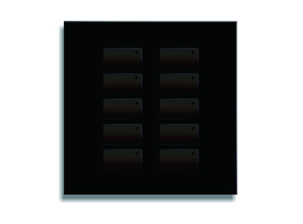 Liteputer ECP-310 Kontrollpanel, Sort For DP-NEX sentral. 10 Knapper