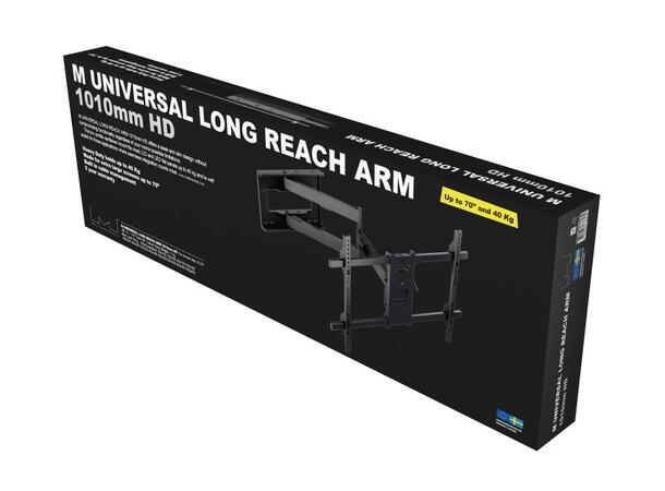 MULTIBRACKETS Veggfeste long reach, VESA 40kg, 800 x 400m, 42 - 75", Sort