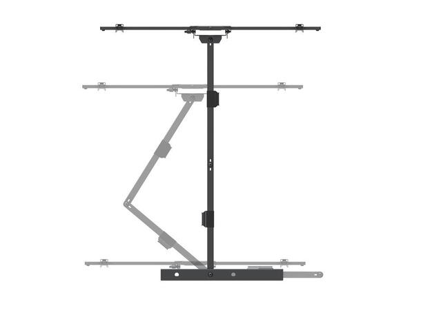 MULTIBRACKETS Veggfeste long reach, VESA 40kg, 800 x 400m, 42 - 75", Sort
