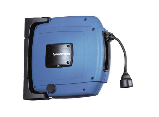 NEDERMAN C20 Skjøtekabel på trommel 230V/10A, 12m, 3x1,5mm2