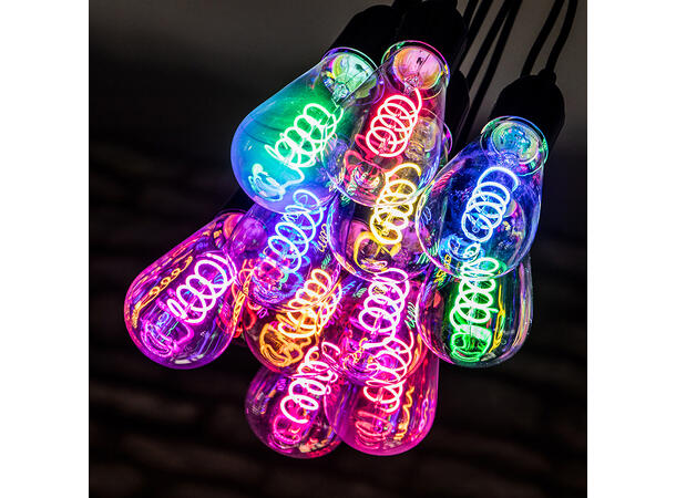PROLITE LED Filament pære, Funkyfil E27 4W, Magenta, Ikke dimbar