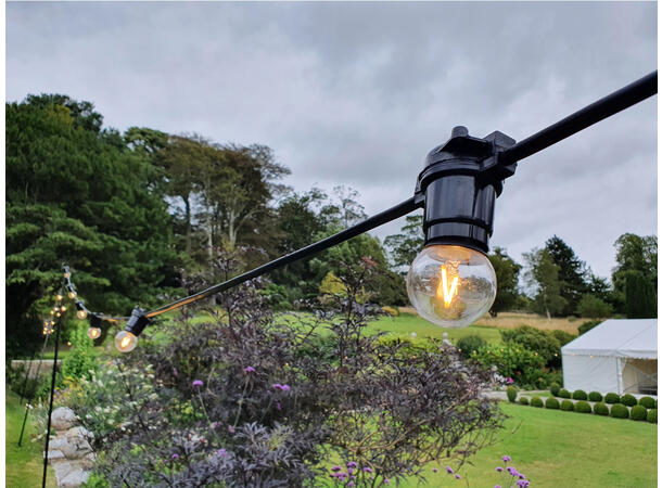 PROLITE LED filament pære, B22 2W, 2700K, Golf