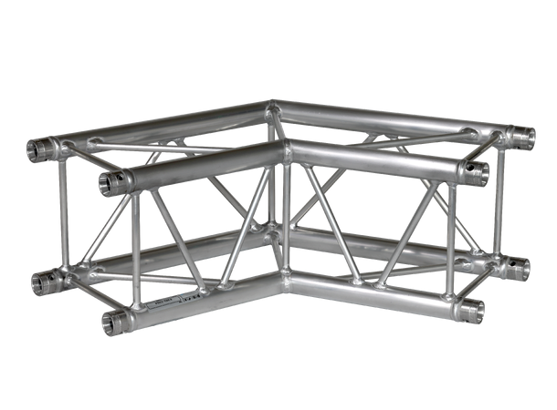 PROLYTE E20V-C004 Firkant hjørne 2-Veis 120°, Alu, Ø32x1,5mm