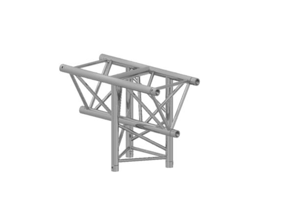PROLYTE H40D-C018 Trekant hjørne 3-Veis T, Alu, Ø48x3mm, Vertikal Ned