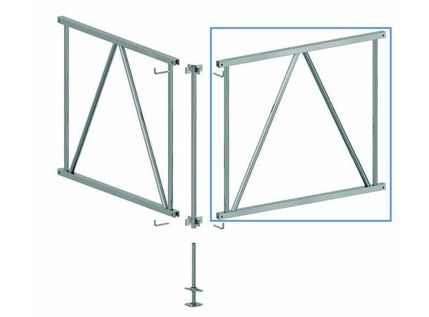 PROLYTE SM-F EasyFrame B rack L=200, H=150, Alu