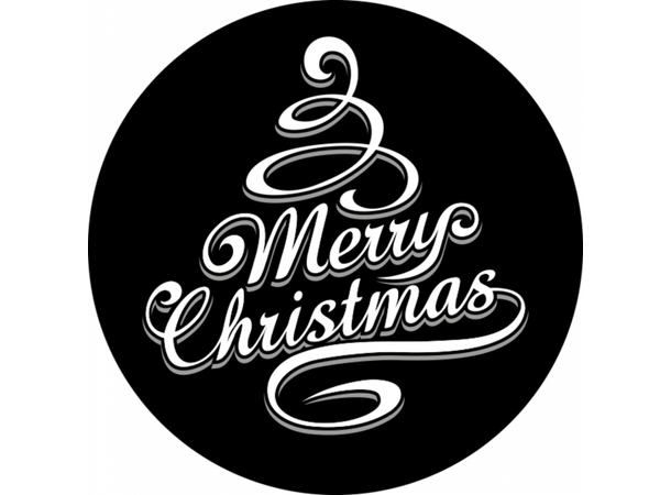 Prolights Gobo xmas Typo Greetings 1 F size,  Black and white
