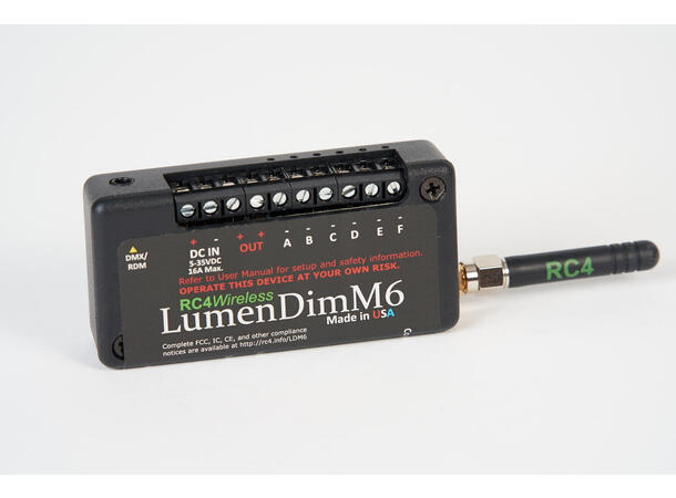 RC4 WIRELESS LUMENDIM M6 Dimmer Mini 6-kanal CRMX Trådløs Dimmer