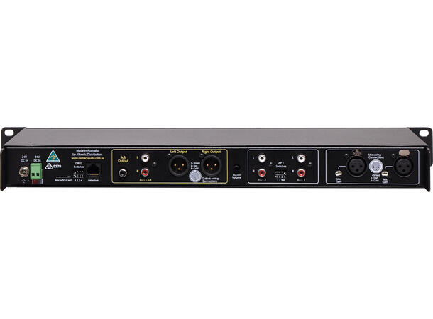 REDBACK A4411 Rackmikser med 4 innganger 2 mik, 2 linje. Stereo ut