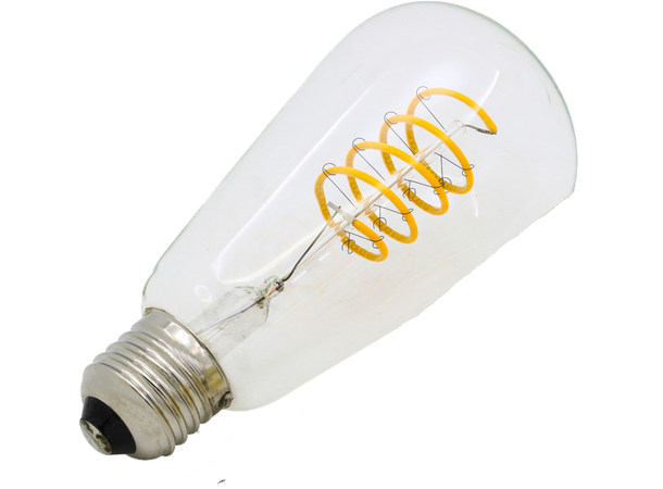 SBL LED filament pære E27, 4W. 2200K Ra>95. Ø58mm x H128mm. Klar