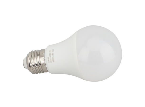SBL LED pære E27, 7W WW (warm white), 270°, Ikke dimbar