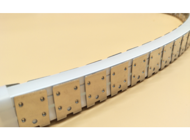 SBL festeprofil for 12x12mm Neoflex Rustfritt stål. Kan bøyes, 5 meter