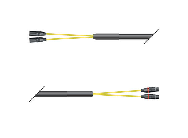SOMMER PSN9 Multikabel, 02/00- 060 0.6m. 2 x XLR han - 2x XLR hun. NEUTRIK
