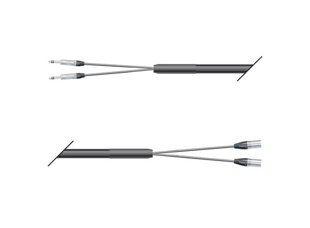 SOMMER QMN4 Multikabel, 02/00- 200 2m. 2 x XLR Han/TRS Jack. NEUTRIK