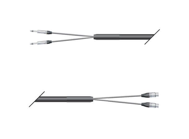 SOMMER QMN5 Multikabel, 02/00- 200 2m. 2 x XLR Hun/TRS Jack. NEUTRIK