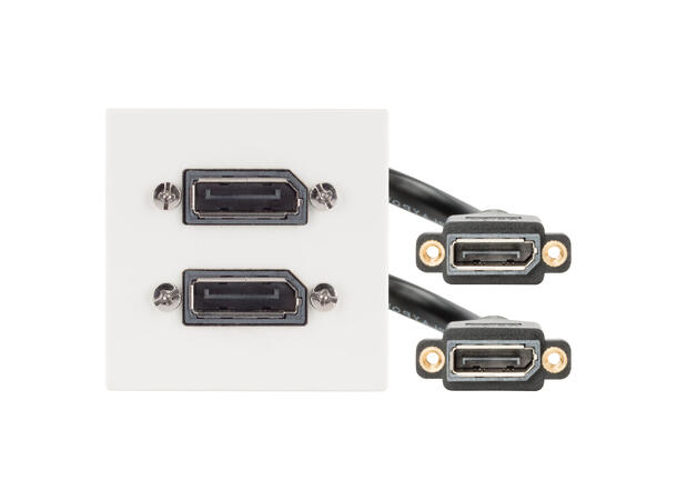 SOMMER W45W-4031 SYSWALL45 Modul Hvit. 2 x DisplayPort. Kabel ut