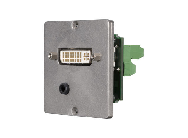 SOMMER W50M-2423 SYSWALL50 Modul Stål. 1 x DVI/DVI, 1 x 3.5mm/3.5mm MJ