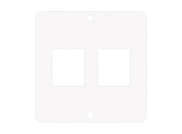 SOMMER W50W-4725 SYSWALL50 Modul Hvit. 2 x Keystone Cut-out
