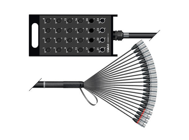 SOMMER XQNF-M16/04-2500 Multikabel 25m. AES/EBU, 16 send, 4 retur