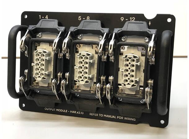 STAGESMARTS Utgangsmodul, 3 x 10P Hart. For smartPDU serien