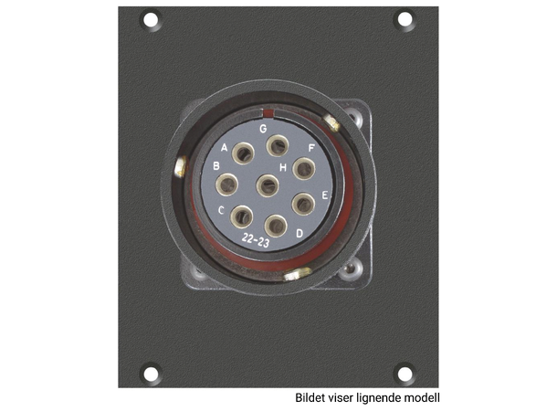 SYSBOXX SYC2-2055 Frontpanel LK08m, 6.3mm flatstiftkoblinger