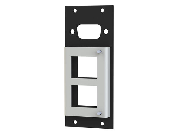 SYSBOXX SYFB21-SUB09KST Frontpanel 1x SUB-D09/HDMI, 2x keystone