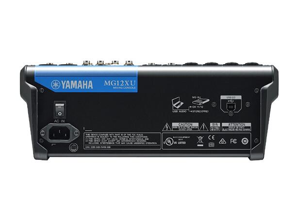 Yamaha MG12XU 12 kanals mikser 12  inputs, 6 mic. SPX effekter