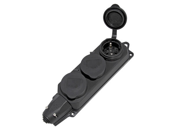 BASIC SCHU-FC230-3RSW 3-Veis padde IP44, Sort