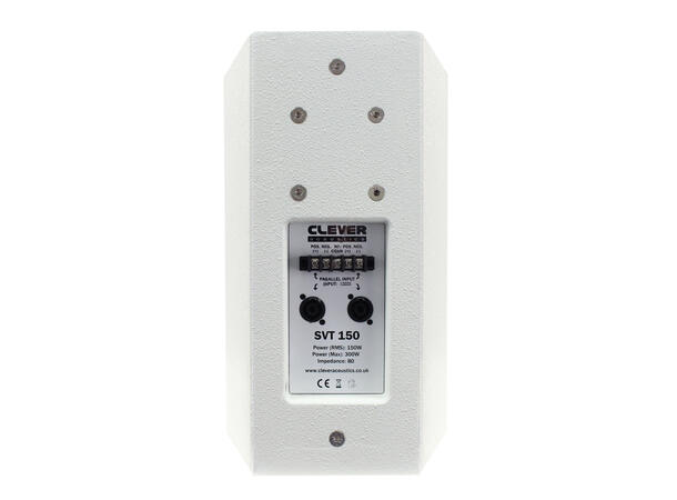 CLEVER ACOUSTICS SVT 150 Høyttaler Hvit. 8" +1", 150W/300W
