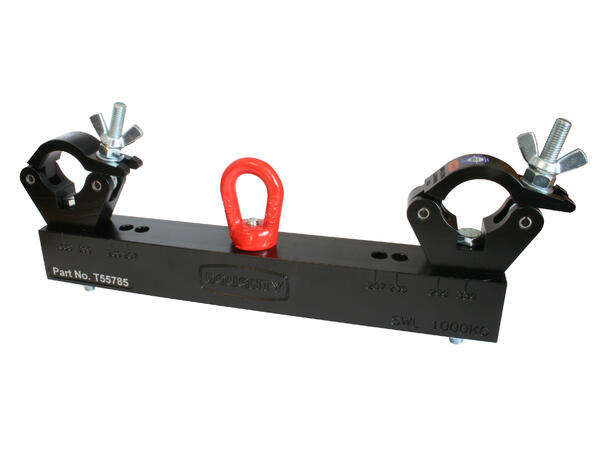 DOUGHTY trussbrakett, justerbar bredde Sort. SWL 1000Kg