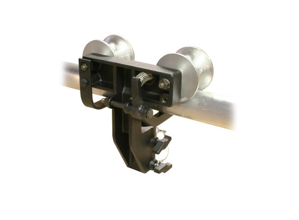 DOUGHTY vogn for Ø48mm rør SWL 75Kg