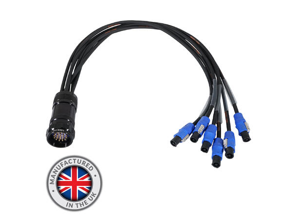 ELUMEN8 Socapex 19-Pin Male - PowerCON 1.5mm Fan-Out Cable