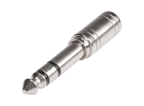 HICON HI-JS6JS3-MF 6.3mm han/3.5mm hun Stereo. Metallhus