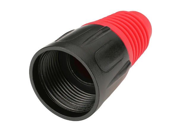 HICON HI-XCAP2 Metall bakstykke for XLR Rød hette. Passer HICON XLR plugger