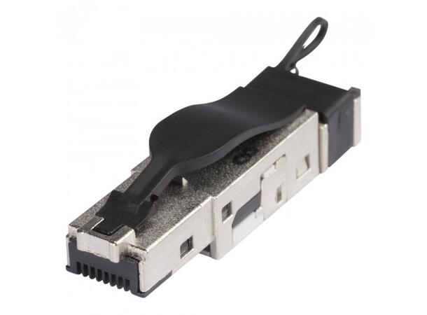 HIROSE RJ45C6XL-SW Cat6a/10Gb. PoE+ Krever ikke verktøy for montering